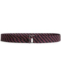 DSquared² - Gestreifter Gürtel Mit Ringschnalle - Lyst