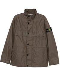 Stone Island - Cotton Blend Jacket - Lyst