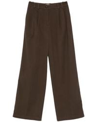 Marc O' Polo - Pleated Wide-Leg Trousers - Lyst