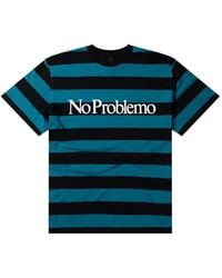 Aries - No Problemo Striped T-Shirt - Lyst