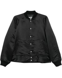 COMME DES GARÇON BLACK - Satin Raglan-Sleeve Jacket - Lyst