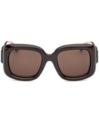 Max Mara Eyewear - Logo-Plaque Square-Frame Sunglasses - Lyst