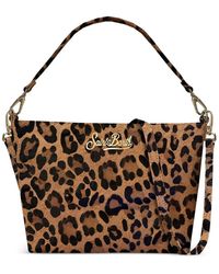 MC2 Saint Barth - Aline Shoulder Leopard Print Shoulder Bag - Lyst