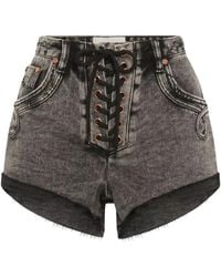 One Teaspoon - Short À Détail De Laçage - Lyst