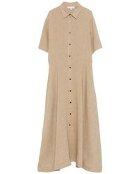 Antonelli - Midi-Jurk Met Knopen - Lyst