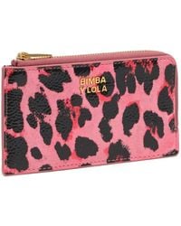 Bimba Y Lola - Leopard-Print Zipped Cardholder - Lyst