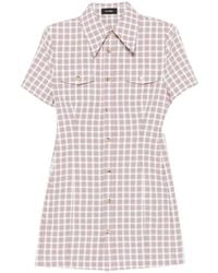 Willy Chavarria - Picnic-Plaid Pocket Mini Dress - Lyst