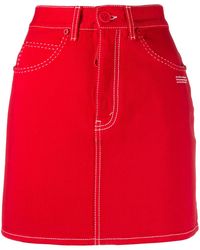 Off-White c/o Virgil Abloh - Denim Mini-Rok - Lyst