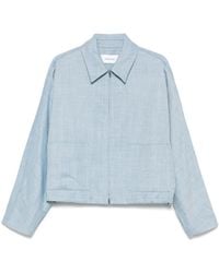 Ferragamo - Cropped Bomber Jacket - Lyst