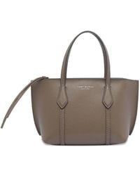Tory Burch - Mini Perry Shopper Met Rits - Lyst