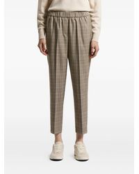 Peserico - Check-Pattern Trousers - Lyst