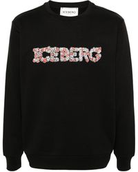 Iceberg - Katoenen Sweater Met Geborduurd Logo - Lyst