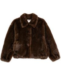 VALENTINI 1972 - Veste En Fourrure Artificielle À Manches Longues - Lyst