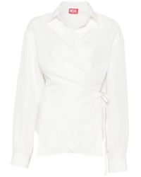 DIESEL - Blouse À Design Cache-Cœur - Lyst