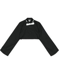 Noir Kei Ninomiya - Cropped-Hemd Mit Fliege - Lyst