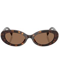 Dolce & Gabbana - Devotion Oval-Frame Sunglasses - Lyst