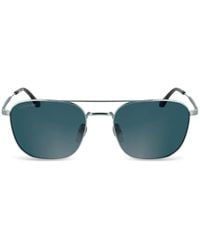 Lacoste - Metal square sunglasses - Lyst