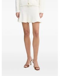 Silvian Heach - Belonia Knitted Ruffled Mini Skirt - Lyst