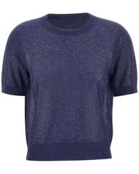 Kangra - Sequin Crew-Neck Sweater - Lyst
