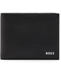 BOSS - Portefeuille Pliant Northon À Plaque Logo - Lyst