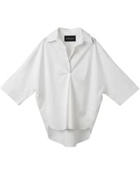 Ralph Lauren - V-Neck Blouse - Lyst