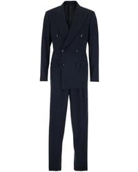 Giorgio Armani - Peak-Lapel Double-Breasted Suit - Lyst