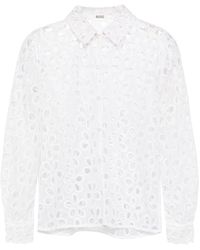 Bode - Primrose Lace Cotton Shirt - Lyst