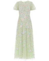 Needle & Thread - Peony Bouquet Round-Neck Maxi Dress - Lyst