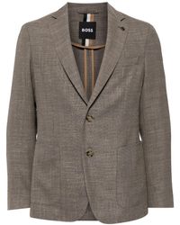 BOSS - Blazer con efecto de mezcla - Lyst