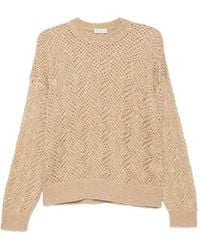 Brunello Cucinelli - Pullover Mit Pailletten - Lyst