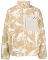 Aape By A Bathing Ape - Camouflage-Print Fleece Jacket - Lyst