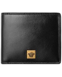 Versace - Medusa Plaque Bifold Wallet - Lyst