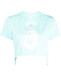 Courreges - クロップドtシャツ - Lyst