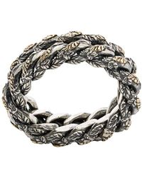 Ugo Cacciatori - Bague À Design Tressé - Lyst