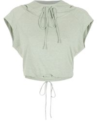 Gloria Coelho - Cropped Hooded Top - Lyst