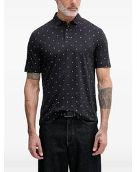 ARMANI EXCHANGE - Logo-Print Short-Sleeve Polo Shirt - Lyst