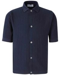 Lardini - Buttoned Ribbed Shirt - Lyst