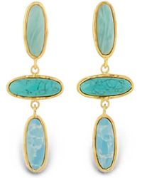 Sylvia Toledano - Stone-Embellished Drop Earrings - Lyst