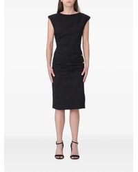 Pinko - Alissa Ruched Midi Dress - Lyst