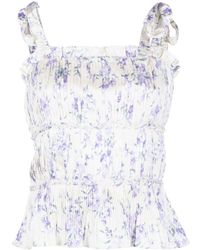 Polo Ralph Lauren - Floral-print Sleeveless Blouse - Lyst