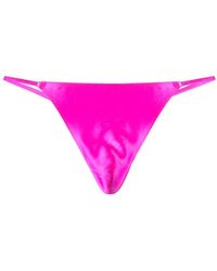 Fleur du Mal Crystal Luxe G-string Thong in Red | Lyst