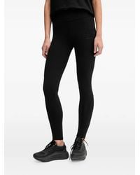 EA7 - Logo-Print Leggings - Lyst