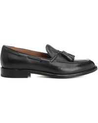 Corvari - Tassel Leather Boat Shoes - Lyst