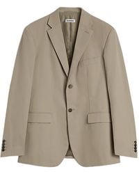 Jil Sander - Single-Breasted Cotton Blazer - Lyst
