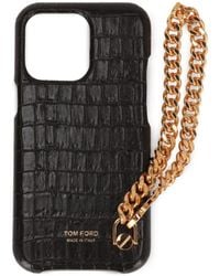 Tom Ford - Croc-Effect Chain-Link Phone Case - Lyst