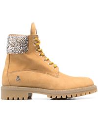 Philipp Plein - The Hunter Crystal Embellished Ankle Boots - Lyst