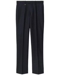 Burberry - Tag-Detail Tailored Trousers - Lyst