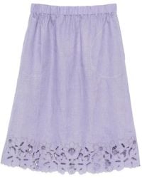 Vita Kin - Galatea Broderie-Anglaise Midi Skirt - Lyst