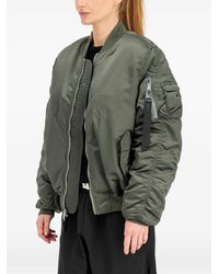 Alpha Industries - Ruched Bomber Jacket - Lyst