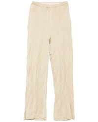 Alysi - Textured Elasticated-Waistband Trousers - Lyst